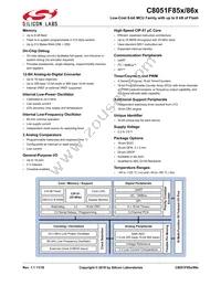 C8051F850-B-GM Datasheet Cover