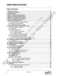 C8051T600-GM Datasheet Page 2