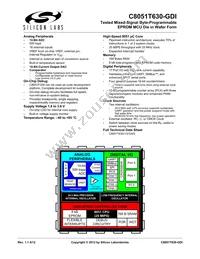 C8051T630-GDI Datasheet Cover