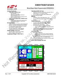 C8051T631-GM Datasheet Cover