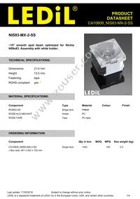 CA10609_NIS83-MX-2-SS Datasheet Cover