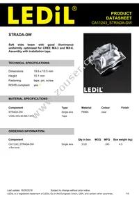 CA11243_STRADA-DW Datasheet Cover