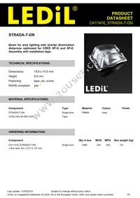 CA11416_STRADA-T-DN Datasheet Cover