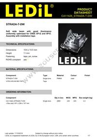 CA11426_STRADA-T-DW Datasheet Cover