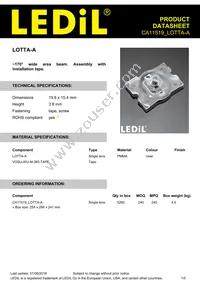 CA11519_LOTTA-A Datasheet Cover