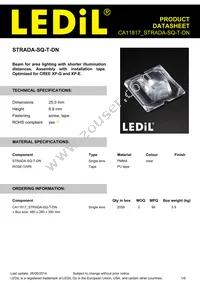 CA11817_STRADA-SQ-T-DN Datasheet Cover