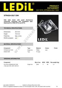 CA11819_STRADA-SQ-T-DW Datasheet Cover
