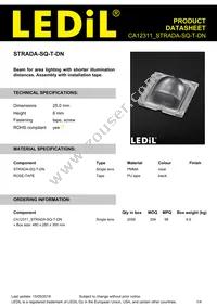 CA12311_STRADA-SQ-T-DN Datasheet Cover