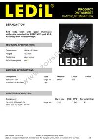 CA12333_STRADA-T-DW Datasheet Cover