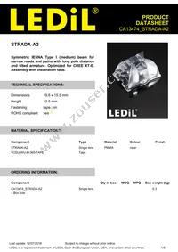 CA13474_STRADA-A2 Datasheet Cover