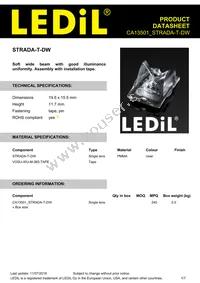 CA13501_STRADA-T-DW Datasheet Cover