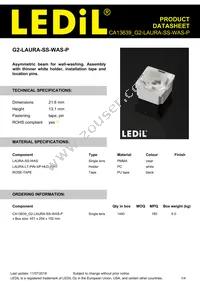 CA13639_G2-LAURA-SS-WAS-P Datasheet Cover