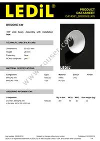 CA14591_BROOKE-XW Datasheet Cover