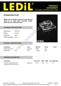 CA14640_STRADA-SQ-T3-NP Datasheet Cover