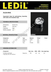 CA16308_OLGA-WAS Datasheet Cover