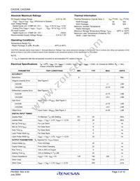 CA3338AMZ96 Datasheet Page 3