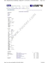 CA91L862A-50ILV Datasheet Cover