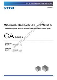 CAA572C0G3A663J640LH Datasheet Cover