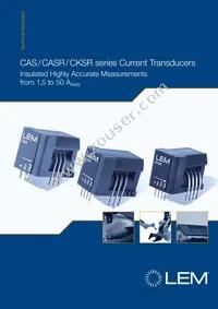 CASR 15-NP Datasheet Cover