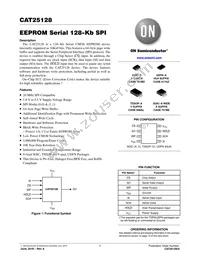 CAT25128YI-G Datasheet Cover