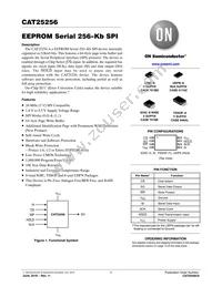 CAT25256ZD2I-GT2 Datasheet Cover