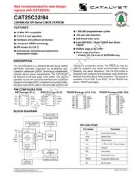 CAT25C64VI-GT3 Datasheet Cover