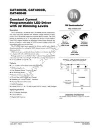 CAT4002BTD-GT3 Datasheet Cover