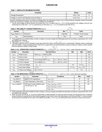 CAV24C128WE-GT3 Datasheet Page 2