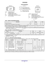 CAV24C64YE-GT3 Datasheet Page 2