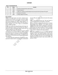 CAV4201TD-GT3 Datasheet Page 7