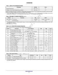 CAV93C56YE-GT3 Datasheet Page 2