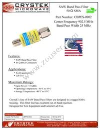 CBPFS-0902 Datasheet Cover