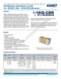 CBR04C709D5GAC Datasheet Cover