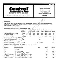 CBR1F-D020 Datasheet Cover