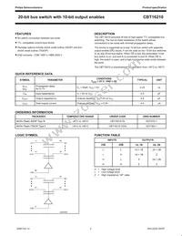 CBT16210DGG Datasheet Page 3