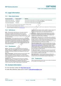 CBT16292DGG Datasheet Page 11