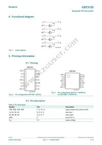 CBT3125PW/G-T Datasheet Page 2