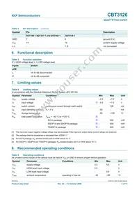 CBT3126PW Datasheet Page 3