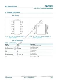 CBT3253DS Datasheet Page 3