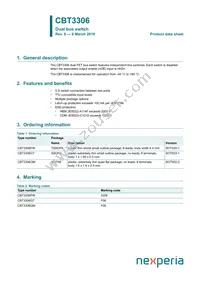 CBT3306D Datasheet Cover