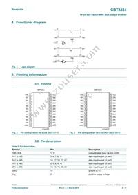 CBT3384DK Datasheet Page 2