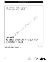 CBT3857PW Datasheet Cover