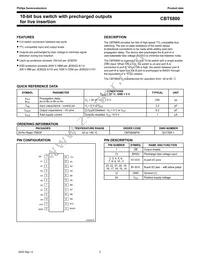 CBT6800PW Datasheet Page 2