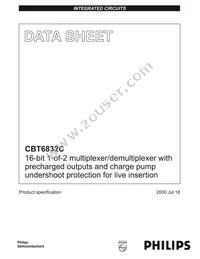 CBT6832CDGG Datasheet Cover