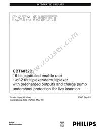 CBT6832DDGG Datasheet Cover