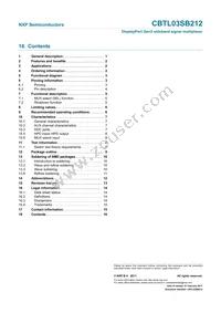 CBTL03SB212BS Datasheet Page 16