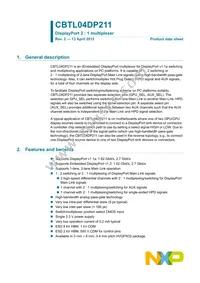 CBTL04DP211BS Datasheet Cover