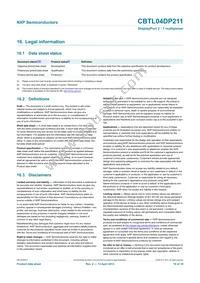 CBTL04DP211BS Datasheet Page 16