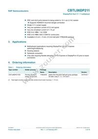 CBTL06DP211EE Datasheet Page 2