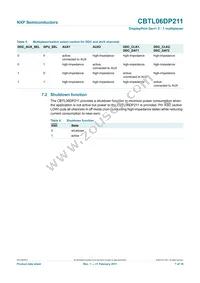CBTL06DP211EE Datasheet Page 7